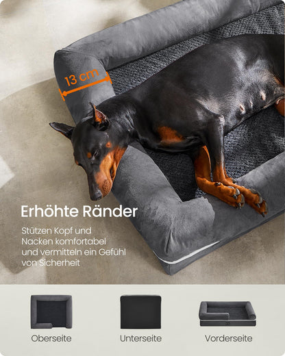 Feandrea Orthopädisches Hundebett 120x85cm PGW078G01V1 - Dunkelgrau