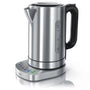 Arendo Edelstahl Wasserkocher mit Temperaturwahl, 1,7 l, 3000 W, silber, mit Basisstation