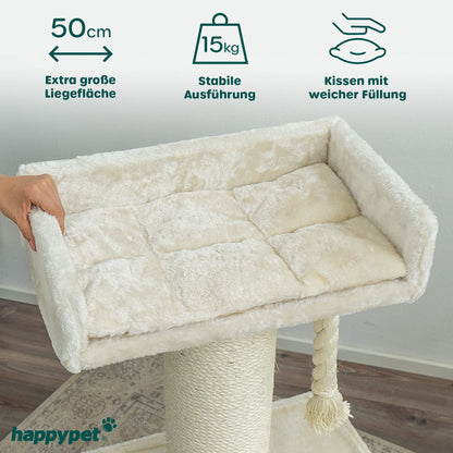 HAPPYPET 'Mick' Kratzbaum Gross Katzen Stabil - Cappuccino 103 cm