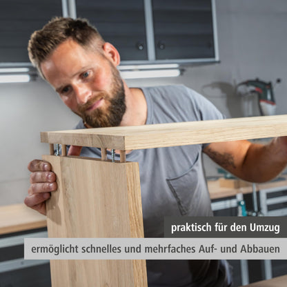 Wolfcraft Exzenter-Möbelverbinder-Set komplett für Möbelbau - 4665000