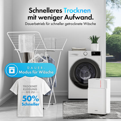 VonHaus Luftentfeuchter Elektrisch 12L/24h für Räume bis 20m²