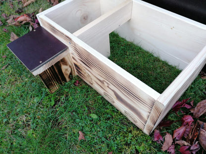 Woidwerk Manufaktur Igelhotel IG7 – gebrannt, Labyrinth, Rattenklappe