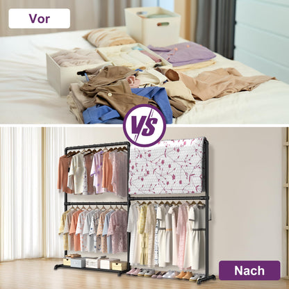 LOEFME Schwerlast Kleiderständer – Klappbar & Freistehend