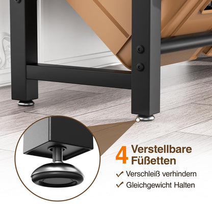 pickpiff Getränkekistenregal mit Ablage, Metallregal für 6 Kästen
