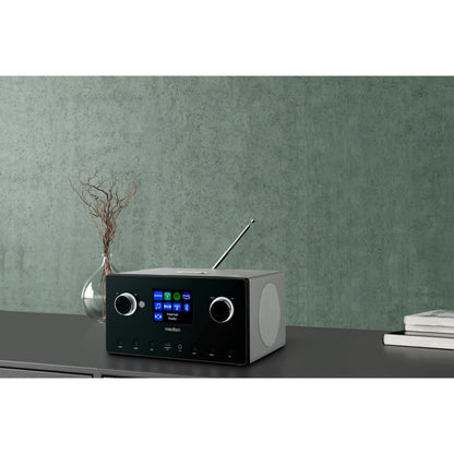 MEDION P85444 2.1 Internetradio mit Subwoofer, DAB+/UKW, Titan