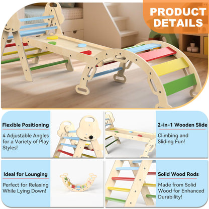 Montessori Indoor Spielset 7-in-1 Klettergerüst für Kleinkinder