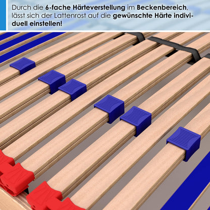 FIX Sleep Best 42® Lattenrost Starr Schulterfräsung 7 Zonen 90x200cm
