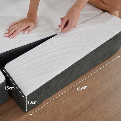 Twirest Klappmatratze für Gäste - 75x195x15 cm grau