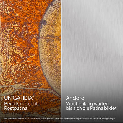 UNIGARDIA UN60 Rasenkante Cortenstahl 12 m Beeteinfassung 15 cm