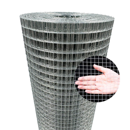 YAGJIA Wühlmausgitter 1 x 10 m, Maschendraht verzinkt, 12,7 mm als aufgerolltes Drahtgitter