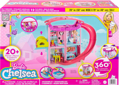 Barbie Chelsea Spielhaus HCK77 – Wandelbar, ca. 51 cm gross