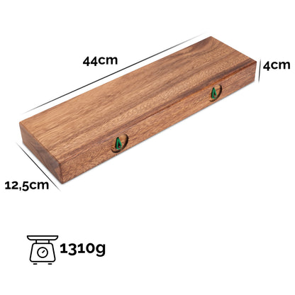 LOGOPLAY Hus Mancala Steinchenspiel aus Samena-Holz mit Edelsteinen