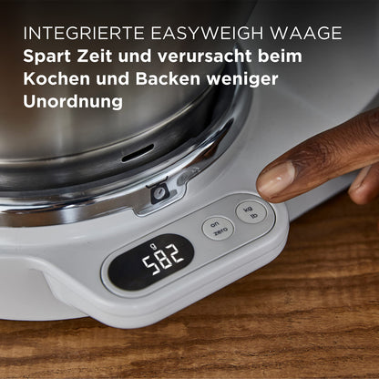 Kenwood Titanium Chef Baker KVC85.004SI Küchenmaschine Waage Silber