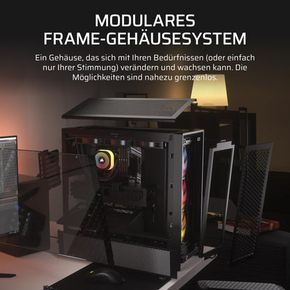 CORSAIR Frame 4000D RS ARGB Mid-Tower ATX PC-Gehäuse - Schwarz