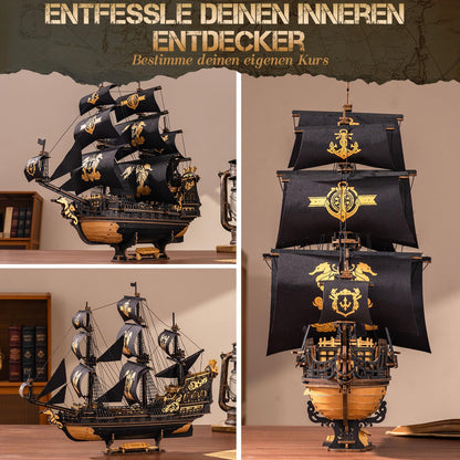 ROKR Seepferdchen Barke MCB02 3D Holz Schiffsmodell Bausatz