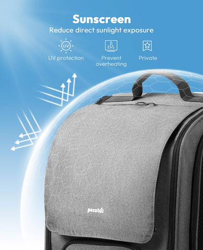 pecute Katzenrucksack Bubble – Haustier-Tragtasche grau