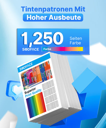 SODFACE 067 067H Toner Set kompatibel für Canon – 4er-Pack