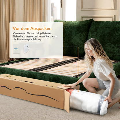 TXO Taschenfederkernmatratze 90x200 cm, 25 cm, Härtegrad H3, 7 Zonen