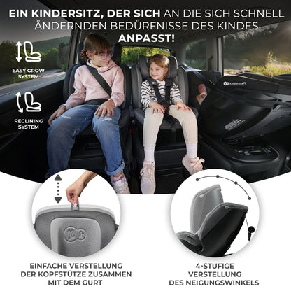 Kinderkraft XPEDITION2 I-SIZE Kindersitz 360° Reboarder Isofix Blau