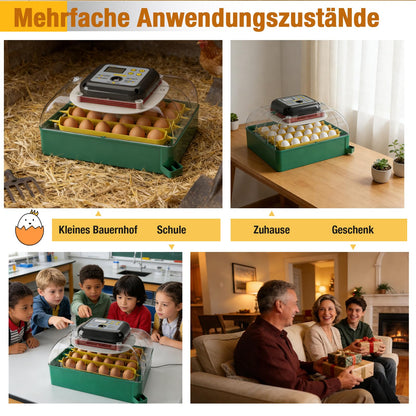heninhill Brutautomat vollautomatisch 24 Eier Inkubator mit Eierwenden