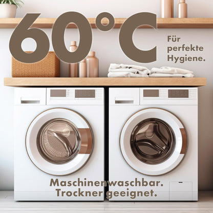 LILENO HOME 3-Kammer Kopfkissen 80x80 - Daunen & Federn, Allergiker