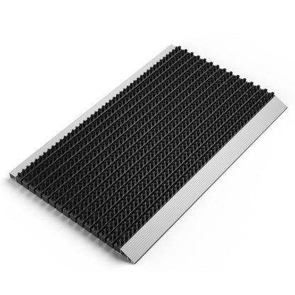 Alu Schmutzfangmatte Aussen Bürsten – Schwarz 50x80 cm