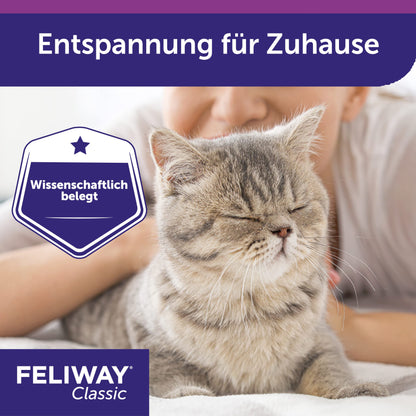 FELIWAY Classic Vorteilspack für Katzen – 3x Nachfüllflakon 48ml