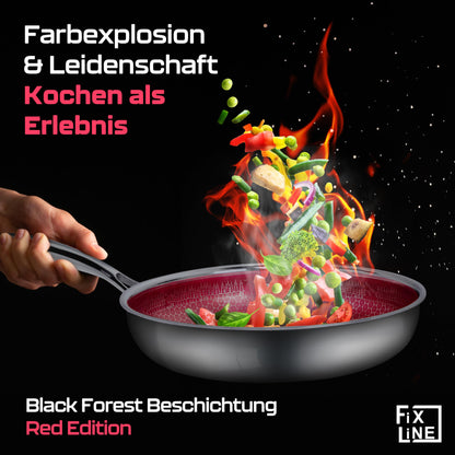 FIXLINE® BLACK FOREST Servierpfanne 28cm - RED Edition