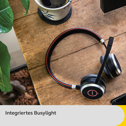 Jabra Evolve 65 SE Headset – MS Teams zertifiziert – Schwarz