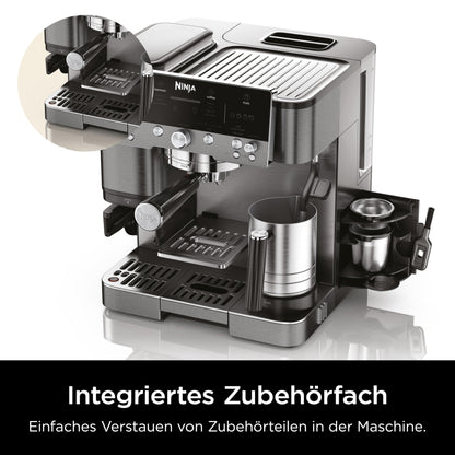 Ninja Luxe Premier 3-in-1 Kaffeemaschine - Grau-Metall ES601EUGM