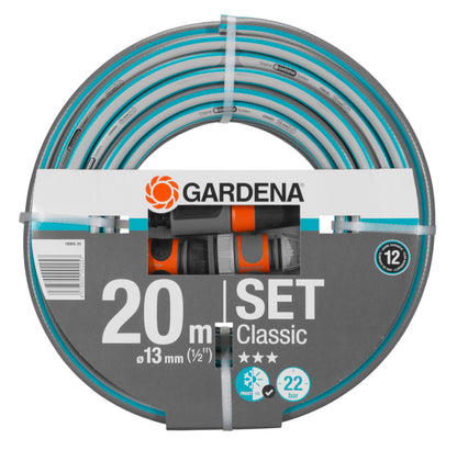 Gardena Classic Schlauch 13 mm (1/2"), 20 m, PVC-Gartenschlauch für die Gartenbewässerung