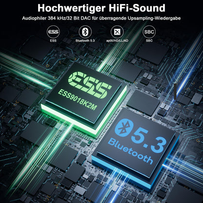 1Mii B03S HiFi Bluetooth 5.3 Adapter - Sender & Empfänger aptX HD