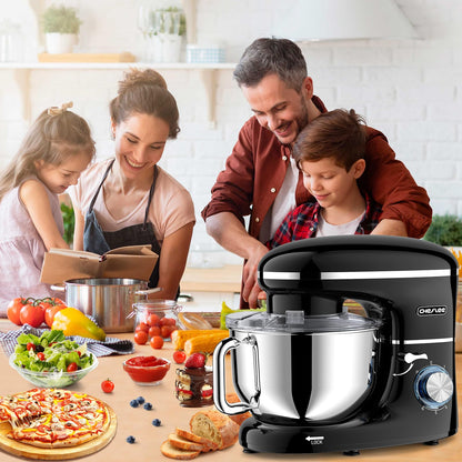 CHeflee Küchenmaschine Knetmaschine 6.2L 2000W Edelstahl