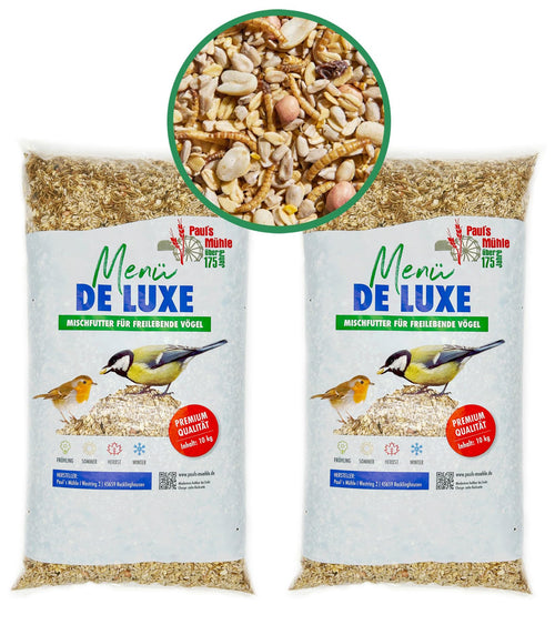 Pauls Mühle Wildvogelfutter Deluxe Mischung – 20 kg