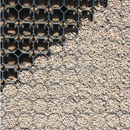 Stabilo Rasengitter Kunststoff 50x50x4 cm schwarz 10 Stück