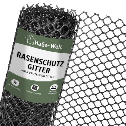 HaGa Rasenschutzgitter RK3 1,3 m x 10 m, HD-PE, befahrbar