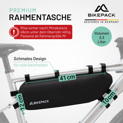 BIKEPACK Rahmentasche BP002 Fahrradtasche für Rennrad & Mountainbike