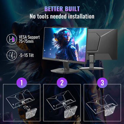 Minifire MFG24F4 Gaming Monitor - 24 Zoll 1080p 180Hz 1ms