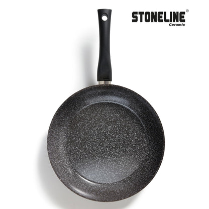 STONELINE Ceramic Bratpfanne 28 cm mit Glasdeckel, PFAS-frei