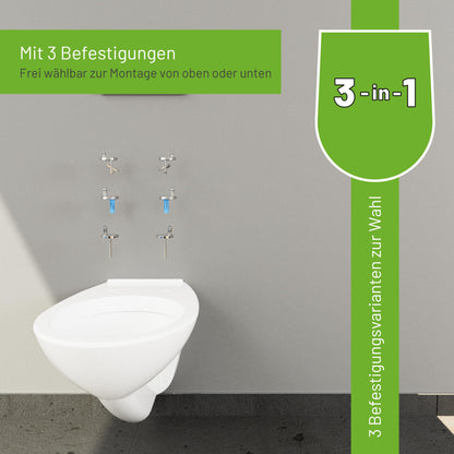 LUVETT C100 oval WC-Sitz mit Absenkautomatik - Pergamon Weiss
