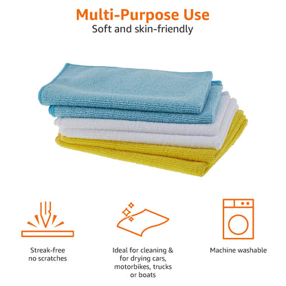 Amazon Basics Mikrofaser-Reinigungstuch, 30.5 x 40.6 cm, 144 Stück