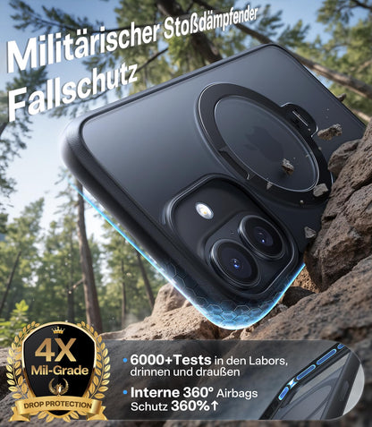 TORRAS Ostand Q3 Spin Hülle für iPhone 17 mit 360° MagSafe Ständer