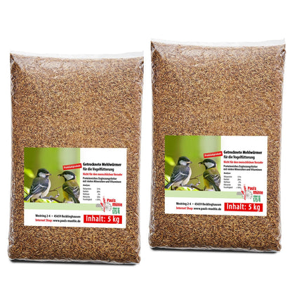 Paul's Mühle Mehlwürmer getrocknet Premium – 10 kg
