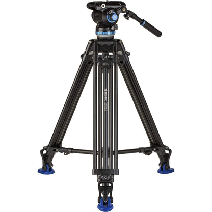 Benro A673TM Dual Stage Video Stativ S8PRO Kopf – 75mm Schüssel, Schwarz