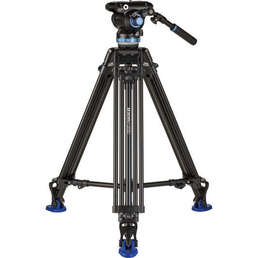 Benro A673TM Dual Stage Video Stativ S8PRO Kopf – 75mm Schüssel, Schwarz