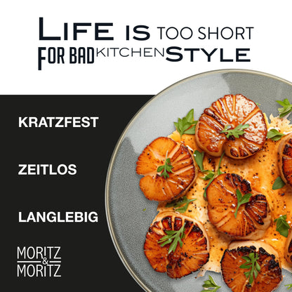 Moritz & Moritz SENSE 24-tlg. Geschirrset 6 Personen Grau