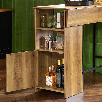 SoBuy FWT98-PF Bartisch – erweiterbar, Industrie-Design