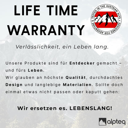 Alpteq Wanderstöcke faltbar Carbon Korkgriff Hot Pink 100-120cm