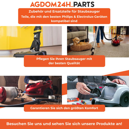 agdom24h_parts Staubsaugerrohr kompatibel mit Philips 8000 Aqua Plus