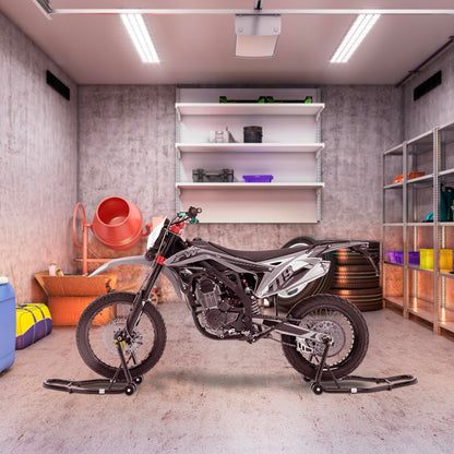 VEVOR Motorrad Montageständer Set Hinterrad U-Typ + L-Typ 0,39 t
